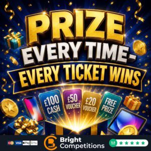 Prize Every Time - Every Ticket Wins & £250 Jackpot