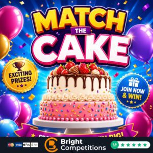 Match the Cake - 298 Instant Wins & &pound;50 End Prize