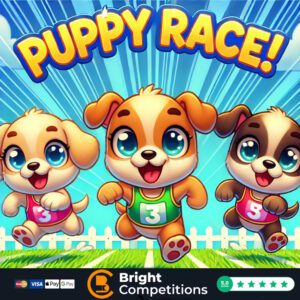 Puppy Race! 54 Instant Wins & 3 Puppies To Be Found & £50 Main Prize