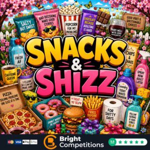 Snacks & Shizz! 25 Instant Wins & &pound;50 Supermarket Voucher Main Prize