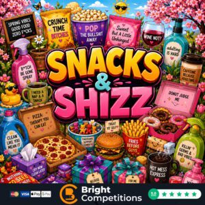 Snacks & Shizz! 25 Instant Wins & £50 Supermarket Voucher Main Prize
