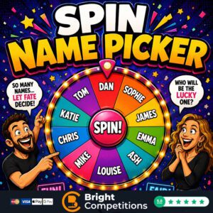 Spin Name Picker! 77 Instant Wins & 3 Name Pickers To Be Found & &pound;50 Main Prize