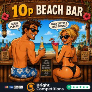 10p Beach Bar – 1,100 Instant Wins & £200 Jackpot