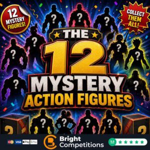 12 Mystery Action Figures - &pound;3k Cash Instants & &pound;200 Main Prize - 22p