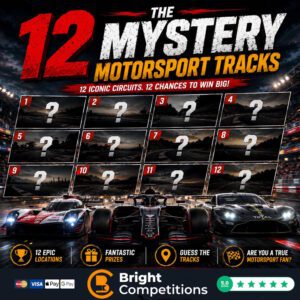12 Mystery Motorsport Tracks – £3k Cash Instants & £200 Main Prize – 22p