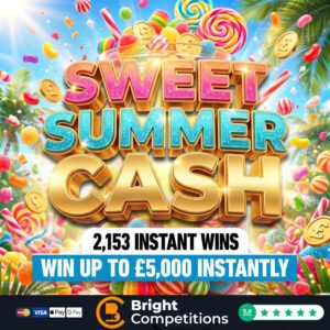 Sweet Summer Cash – 2,153 Instants – Win Up to £5k Instantly, Neighbour Numbers & £500 Jackpot