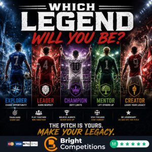 Which Football Legend Will You Be? 537 Instant Wins & £200 Jackpot - 25p Per Ticket