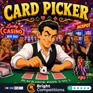 Card Picker! - 240 Instant Wins, 5 Cards & £50 Jackpot - 50p Per Ticket