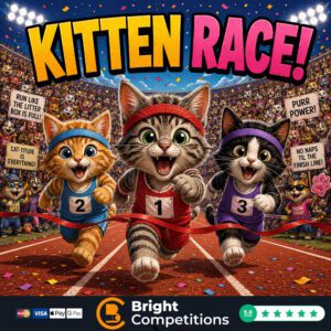 Kitten Race! 54 Instant Wins & 3 Kittens To Be Found & £50 Main Prize