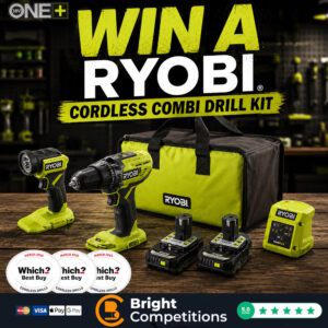 Win a Ryobi Cordless Combi Drill Set