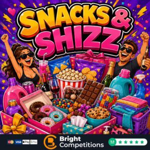 Snacks & Shizz! 30 Instant Wins & &pound;50 Supermarket Voucher Main Prize