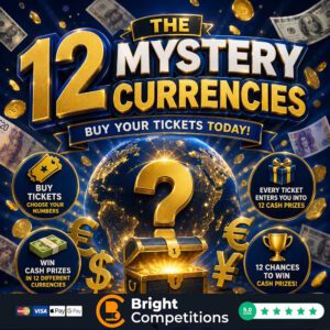 12 Mystery Currencies - £3k Cash Instants & £200 Main Prize - 22p