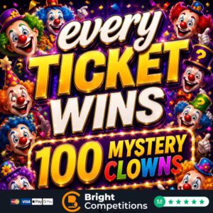 Mega Mystery Every Ticket Wins – Mystery Clowns & £250 Main Prize