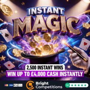 Instant Magic – 2,500 Instant Wins (Up to £4k) & £250 Jackpot