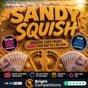 Sandy Squish - 120 Instant Wins & &pound;50 End Prize