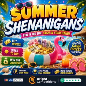Summer Shenanigans – 200 Instant Cash Wins (Up to £5k Cash) & £500 Jackpot