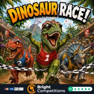 Dinosaur Race! 200 Instant Wins & 3 Dinosaurs To Be Found & &pound;50 Main Prize