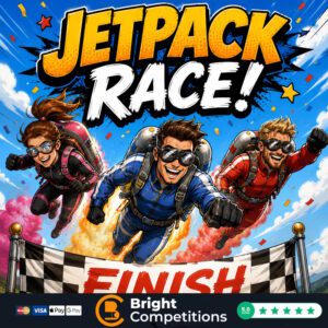 Jetpack Race! 54 Instant Wins & 3 Jetpacks To Be Found & £50 Main Prize