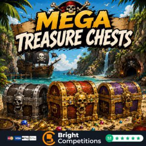MEGA Treasure Chests – 152 Instant Wins, 4 Treasure Chests & Main Prize Treasure Chest
