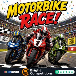 Motorbike Race! 54 Instant Wins & 3 Motorbikes To Be Found & &pound;50 Main Prize