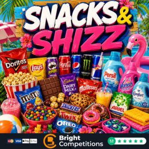 Snacks & Shizz! 35 Instant Wins & £50 Supermarket Voucher Main Prize