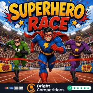 Superhero Race! 85 Instant Wins & 10 Superheroes to Find & £50 Jackpot - 45p