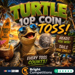 10p Turtle Coin Toss – 5,182 Instant Wins & £200 Jackpot