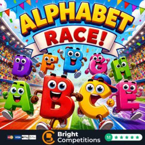 Alphabet Race! 85 Instant Wins & 10 Letters to Find & &pound;50 Jackpot - 45p