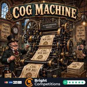 Cog Machine! - 396 Instant Wins, 5 Cogs & &pound;50 Jackpot - 50p Per Ticket