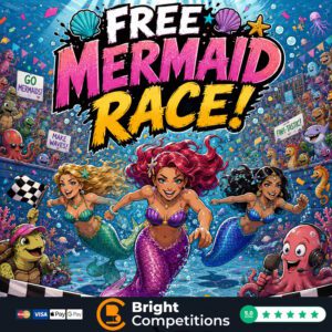Free Mermaid Race - One Ticket Each - 3x &pound;10 Cash Winners