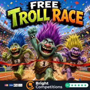 Free Troll Race - One Ticket Each - 3x £10 Cash Winners