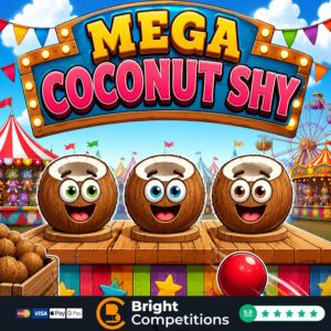 The MEGA Coconut Shy - 152 Instant Wins, 4 Coconuts & Main Prize Coconut