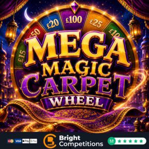 The MEGA Magic Carpet Wheel - 150 Instants, Magic Carpet Wheel & Wheel Main Prize
