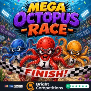 Mega Octopus Race! 165 Instant Wins & 5 Octopus To Be Found & Main Prize Octopus