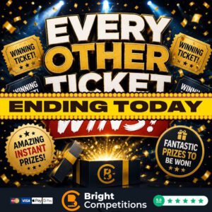 Every OTHER Ticket is a Winner! & 5x £100 Cash Jackpots