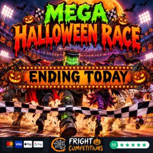 Mega Halloween Race! 165 Instant Wins & 5 Monsters To Be Found & Main Prize Monster