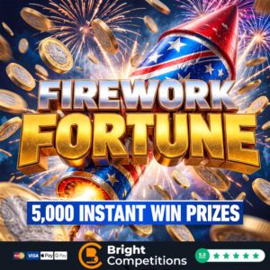 Firework Frenzy &ndash; 5,000 Instant Wins (Up to &pound;1k) & &pound;200 Jackpot - 12p Per Ticket