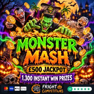 Monster Mash &ndash; 1,300 Instant Wins! & &pound;500 Jackpot
