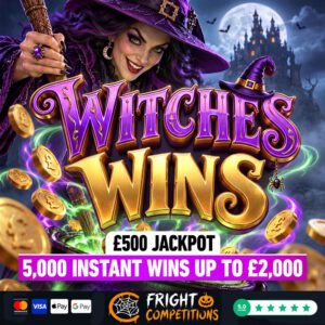 Witches Wins – 5,000 Instant Wins (Up to £2k) & £500 Jackpot – 20p
