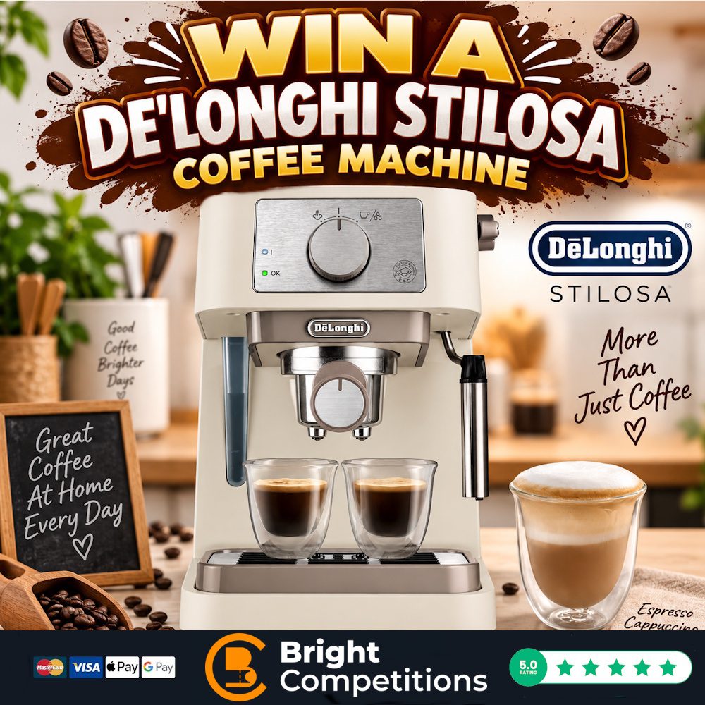 Win a De’Longhi Stilosa Coffee Machine