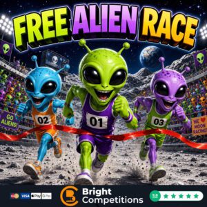 Free Alien Race - One Ticket Each - 3x £10 Cash Winners
