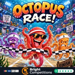 Octopus Race! 54 Instant Wins & 3 Octopus To Be Found & £50 Jackpot