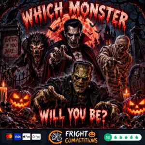 Which Monster Will You Be? 537 Instant Wins & &pound;200 Jackpot - 25p Per Ticket