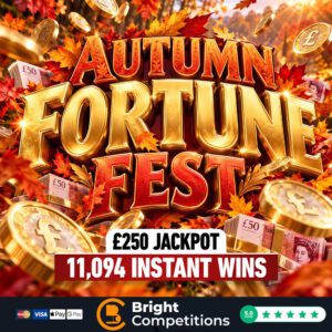 Autumn Fortune Fest &ndash; 11,094 Instant Wins & &pound;250 Jackpot