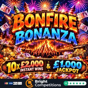 Bonfire Bonanza - £1,000 Jackpot & 10x £2,000 Instant Wins