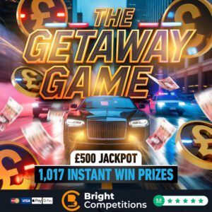 The Getaway Game – 1,017 Instant Wins & £500 Jackpot