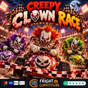 Creepy Clown Race! 200 Instant Wins & 3 Clowns To Be Found & £50 Main Prize