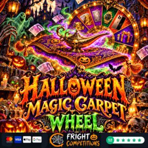 The Halloween MEGA Magic Carpet Wheel - 150 Instants, Magic Carpet Wheel & Wheel Main Prize