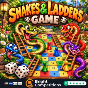 Snakes & Ladders Game – 70 Instant Wins, 3 Snakes/Ladders & £50 Cash Main Prize